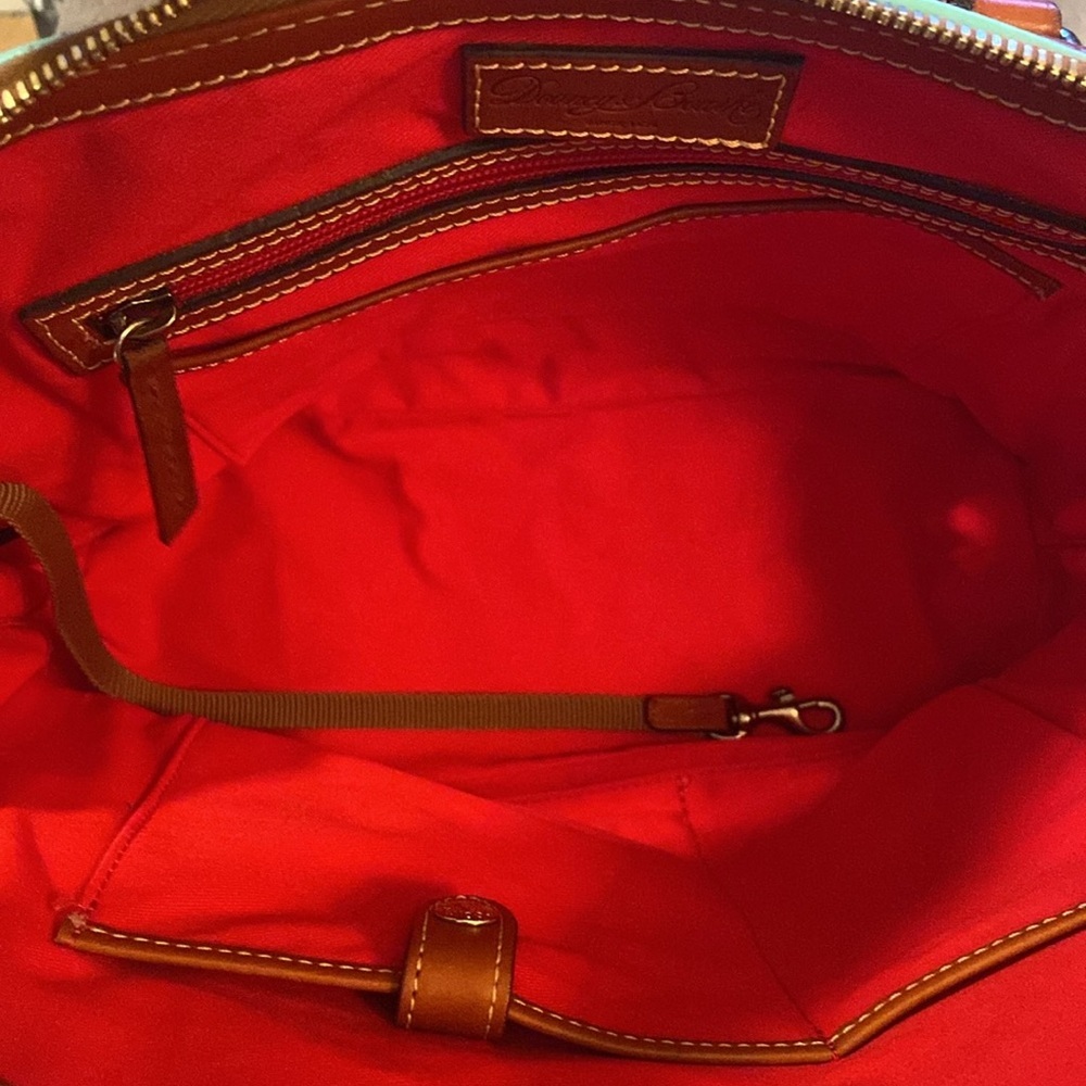 💚DOONEY & BOURKE💚Sea Foam GreenZip Satchel with Crossbody Strap/EUC - Picture 6 of 16